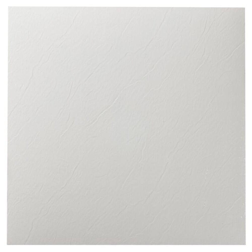 Ergode Sterling White 12x12 Self Adhesive Vinyl Floor Tile - 20 Tiles/20 sq. ft.